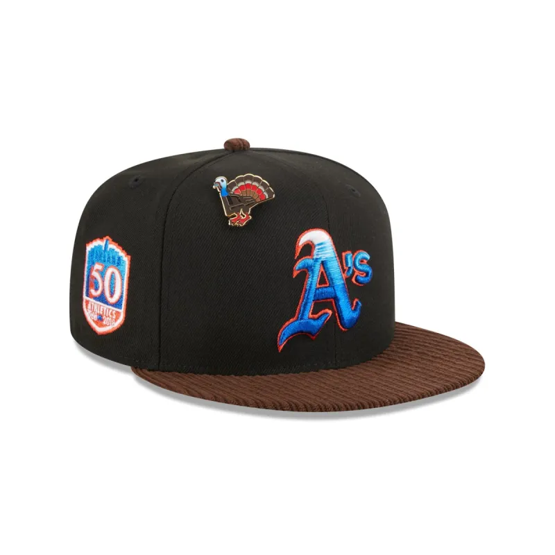Oakland Athletics Feathered Cord 59FIFTY Fitted Hat sold by New Era