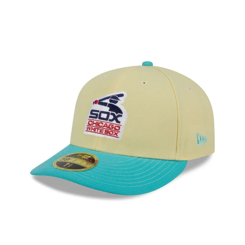 Chicago White Sox Soft Yellow Low Profile 59FIFTY Fitted Hat sold by New Era