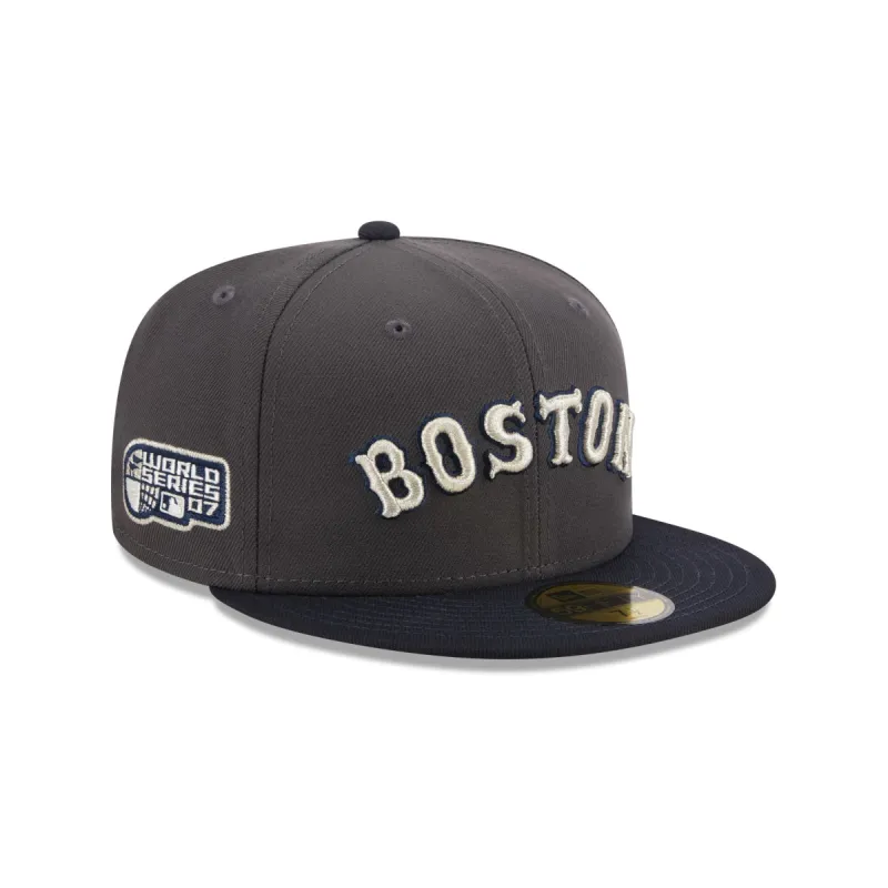 Boston Red Sox Graphite Crown 59FIFTY Fitted Hat sold by New Era