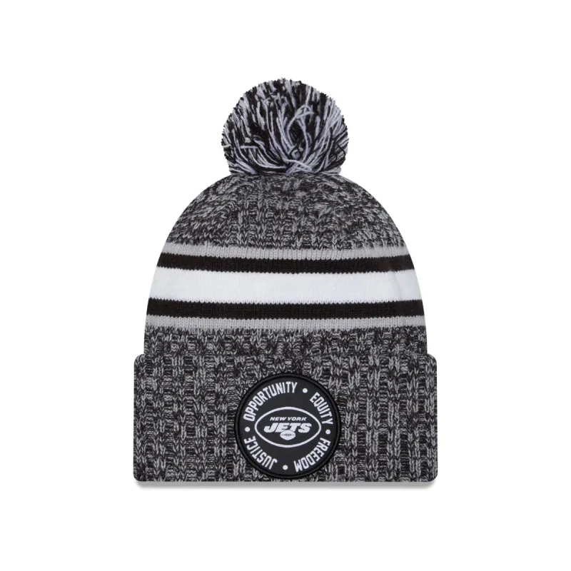 New York Jets 2023 Inspire Change Pom Knit Hat sold by New Era