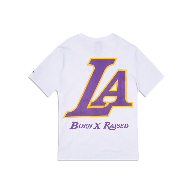 Born x Raised Los Angeles Lakers Logo White T-Shirt sold by New Era product image thumbnail 2