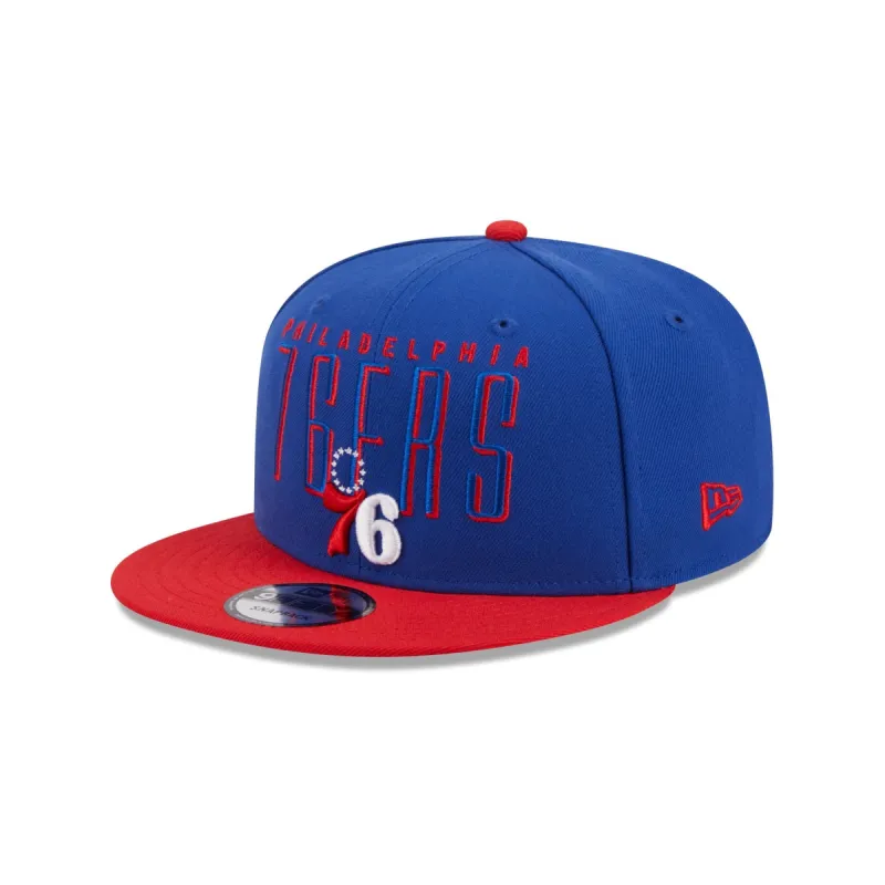 Philadelphia 76ers Sport Night 9FIFTY Snapback Hat sold by New Era