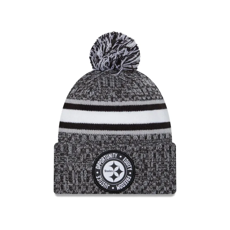 Pittsburgh Steelers 2023 Inspire Change Pom Knit Hat sold by New Era