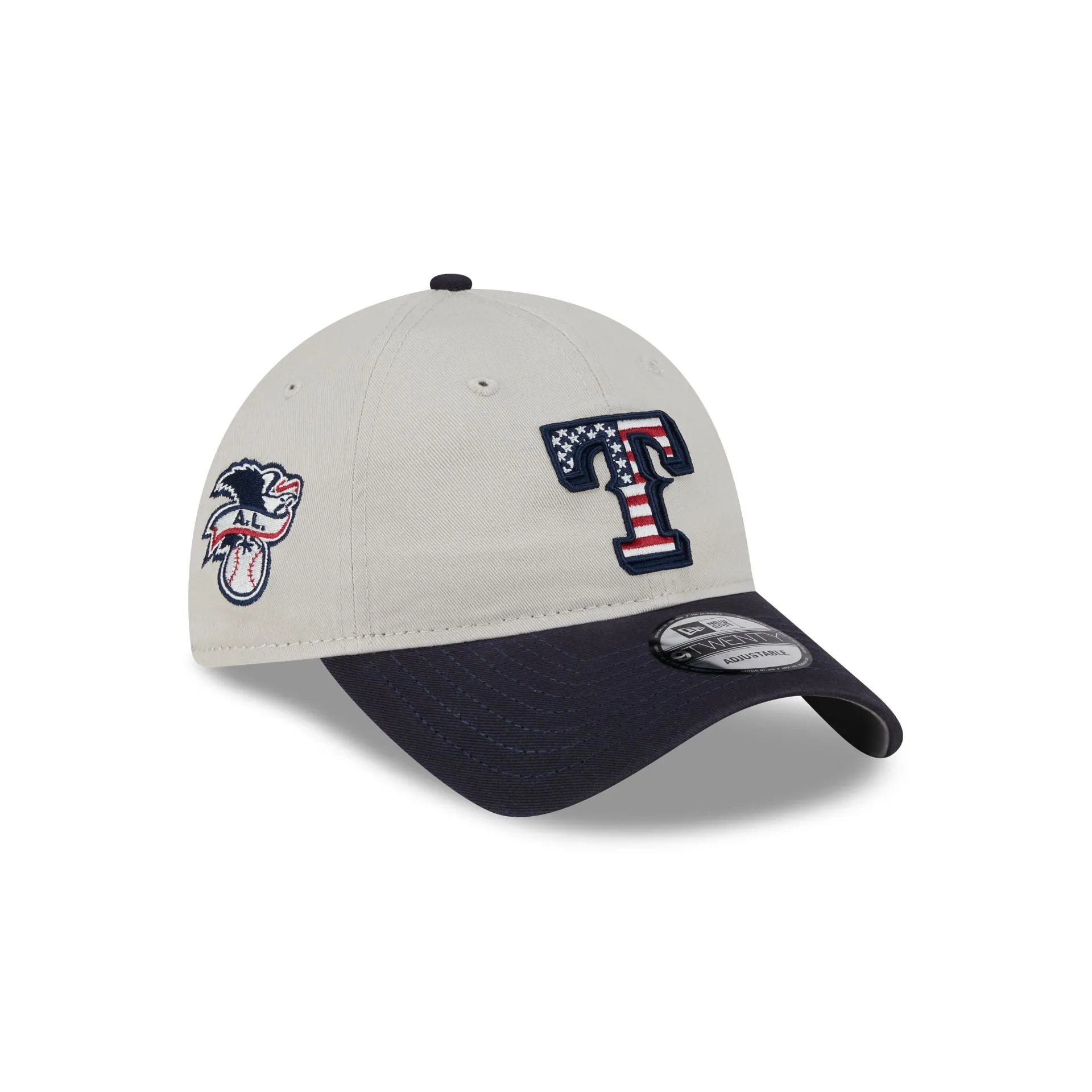 Texas Rangers Independence Day 2024 9TWENTY Adjustable Hat sold by New Era
