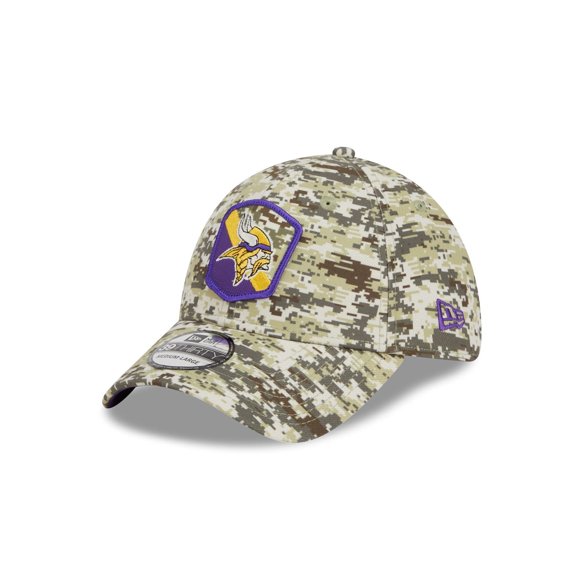 Minnesota Vikings 2023 Salute to Service Camo 39THIRTY Stretch Fit Hat sold by New Era product image thumbnail 3