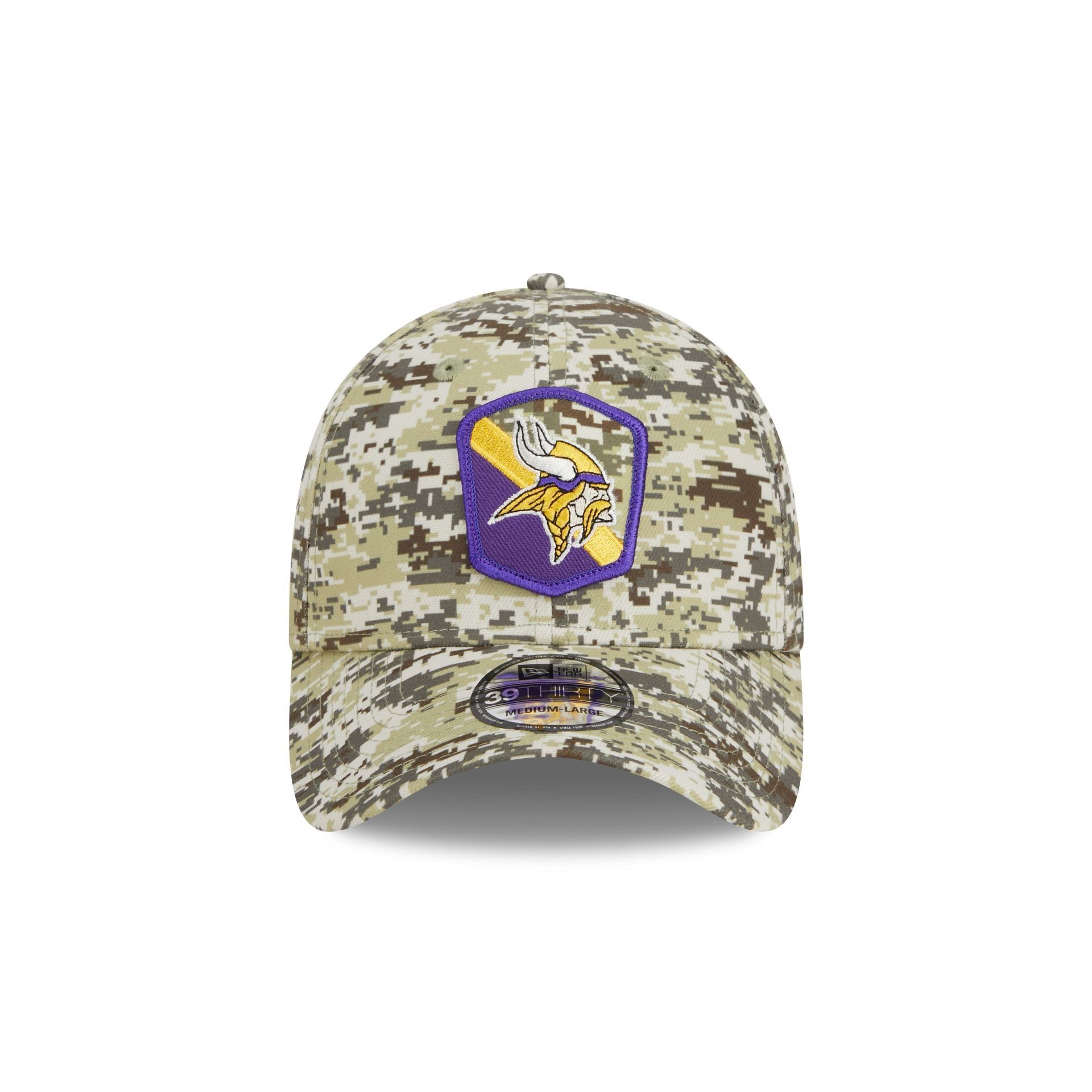 Minnesota Vikings 2023 Salute to Service Camo 39THIRTY Stretch Fit Hat sold by New Era product image thumbnail 2