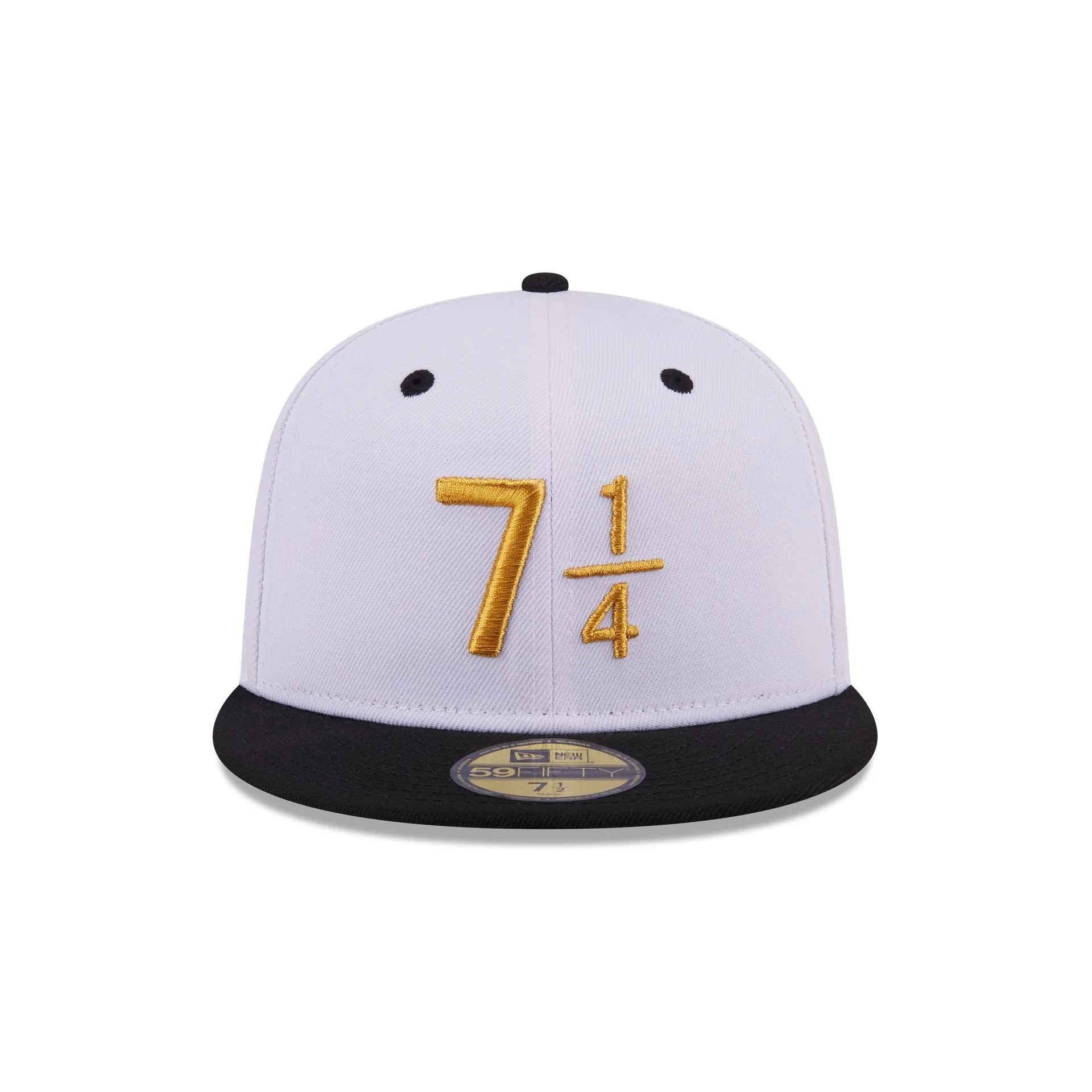 New Era Cap Signature Size 7 1/4 White 59FIFTY Fitted Hat