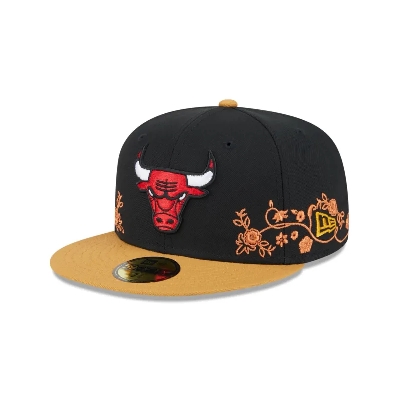 Chicago Bulls Floral Vine 59FIFTY Fitted Hat sold by New Era
