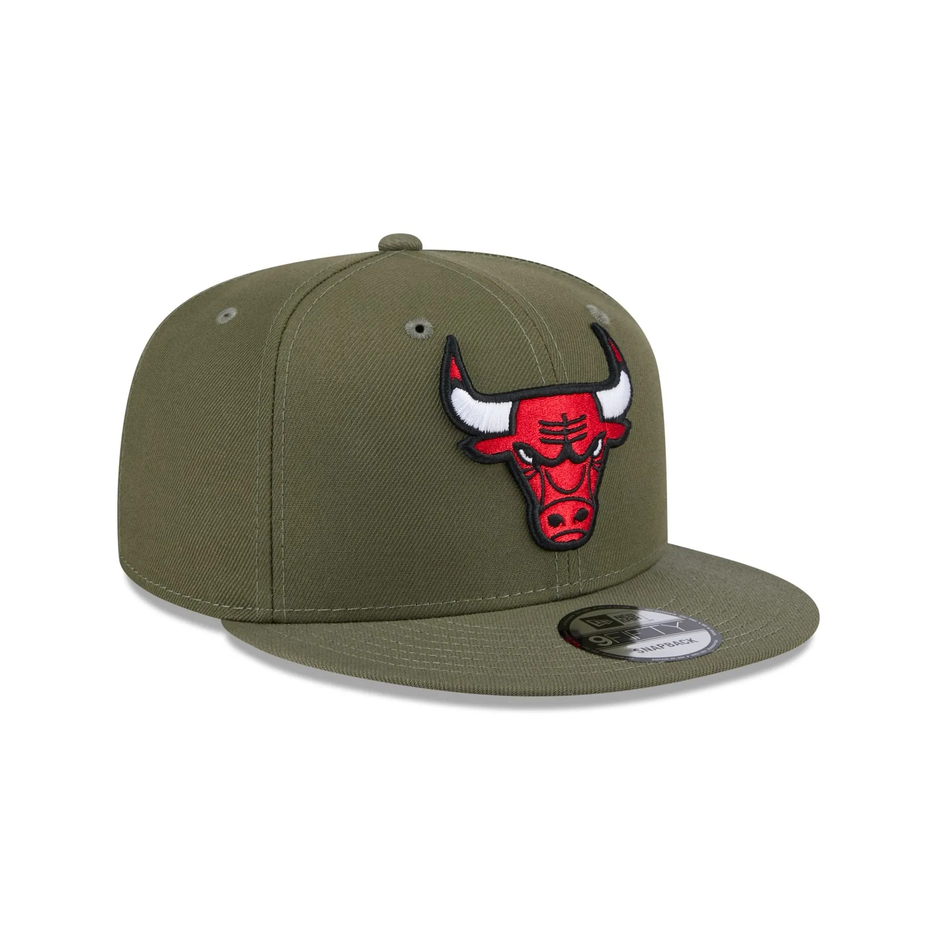 Chicago Bulls Olive 9FIFTY Snapback Hat sold by New Era product image thumbnail 3
