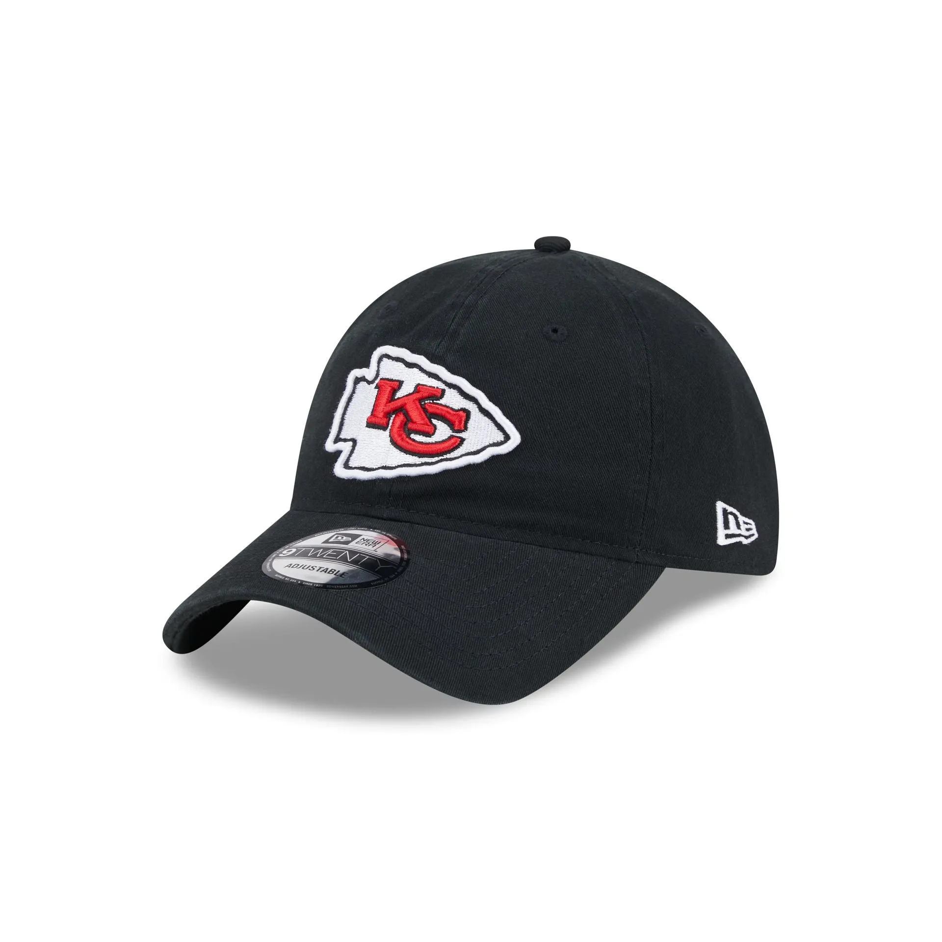 Kansas City Chiefs Black 9TWENTY Adjustable Hat sold by New Era