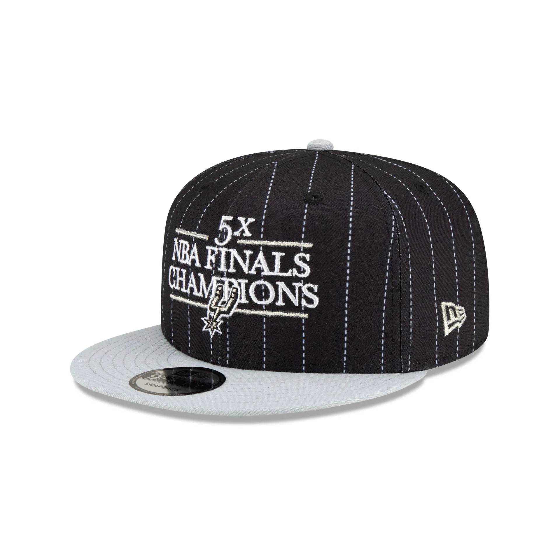 Just Caps NBA Champion Pinstripe San Antonio Spurs 9FIFTY Snapback Hat sold by New Era product image thumbnail 3
