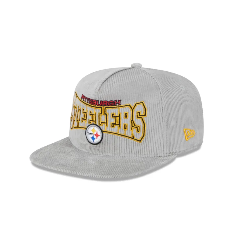 Pittsburgh Steelers Gray Cord Golfer Hat sold by New Era