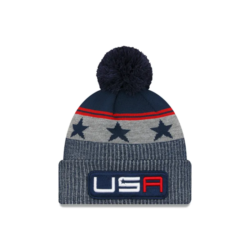 2023 Ryder Cup Team USA Pom Knit Hat made by New Era