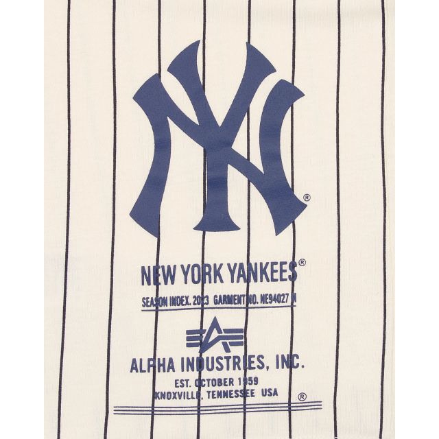 Alpha Industries X New York Yankees Striped T-Shirt sold by New Era product image thumbnail 3