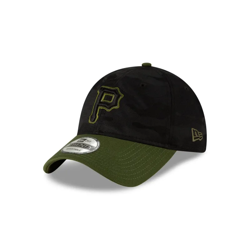 Pittsburgh Pirates Core Classic Replica Black Camo 9TWENTY Adjustable Hat sold by New Era
