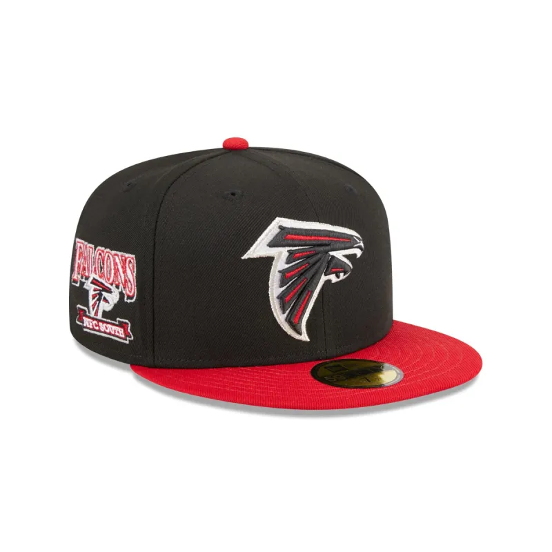 Atlanta Falcons Throwback Hidden 59FIFTY Fitted Hat sold by New Era