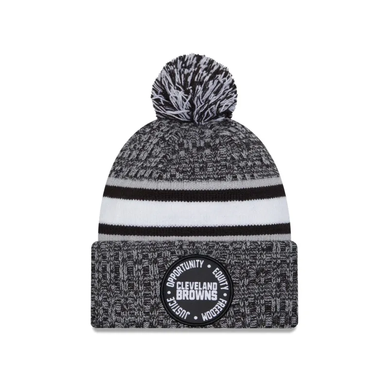 Cleveland Browns 2023 Inspire Change Pom Knit Hat sold by New Era