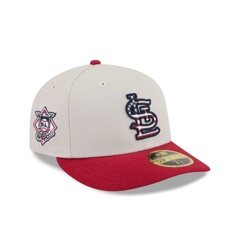 St. Louis Cardinals Independence Day 2024 Low Profile 59FIFTY Fitted Hat sold by New Era