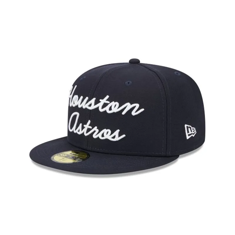 Houston Astros Fairway Script 59FIFTY Fitted Hat sold by New Era