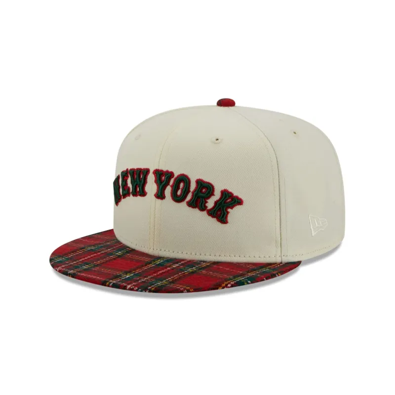 New York Mets Plaid Visor 9FIFTY Snapback Hat sold by New Era
