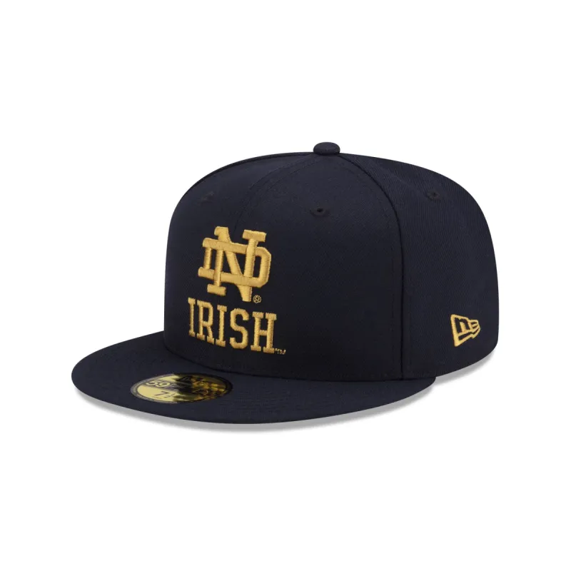 Notre Dame Fighting Irish Navy 59FIFTY Fitted Hat sold by New Era