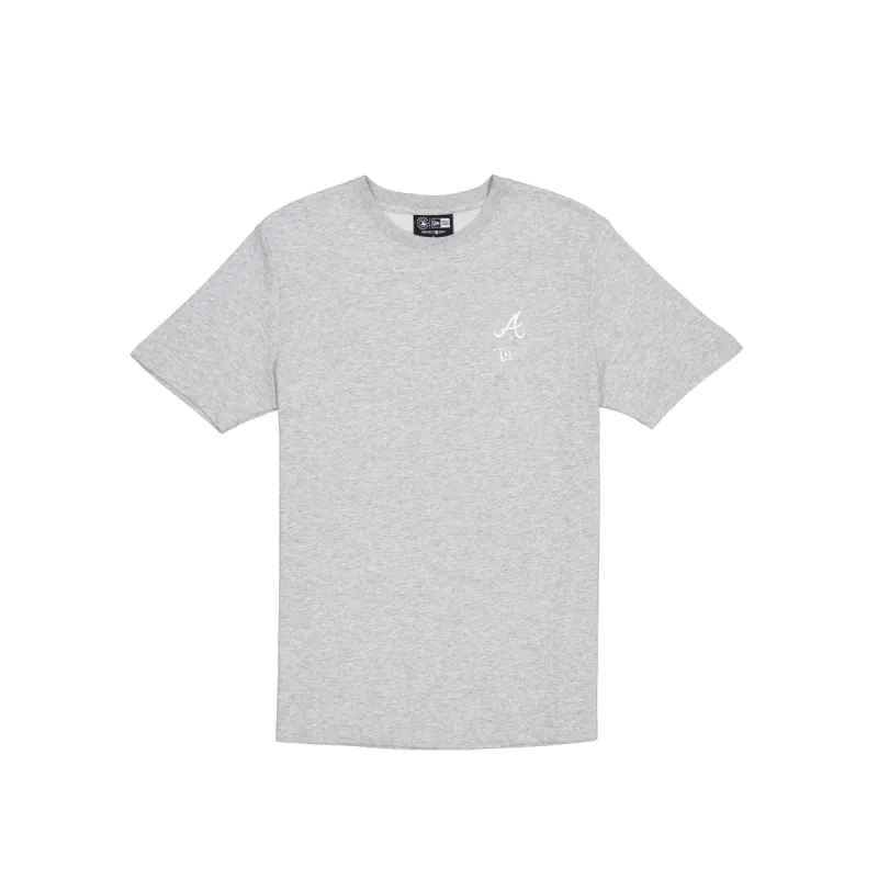 Atlanta Braves Logo Essentials Tonal Gray T-Shirt sold by New Era