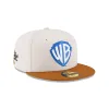 Warner Brothers Shield Pack Cream 59FIFTY Fitted Hat sold by New Era