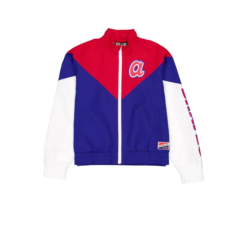 Atlanta Braves Throwback Women's Windbreaker sold by New Era