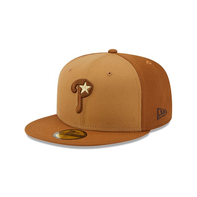 Philadelphia Phillies Tri-Tone Brown 59FIFTY Fitted Hat sold by New Era product image thumbnail 3