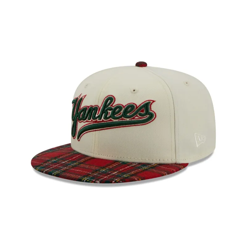 New York Yankees Plaid Visor 9FIFTY Snapback Hat sold by New Era