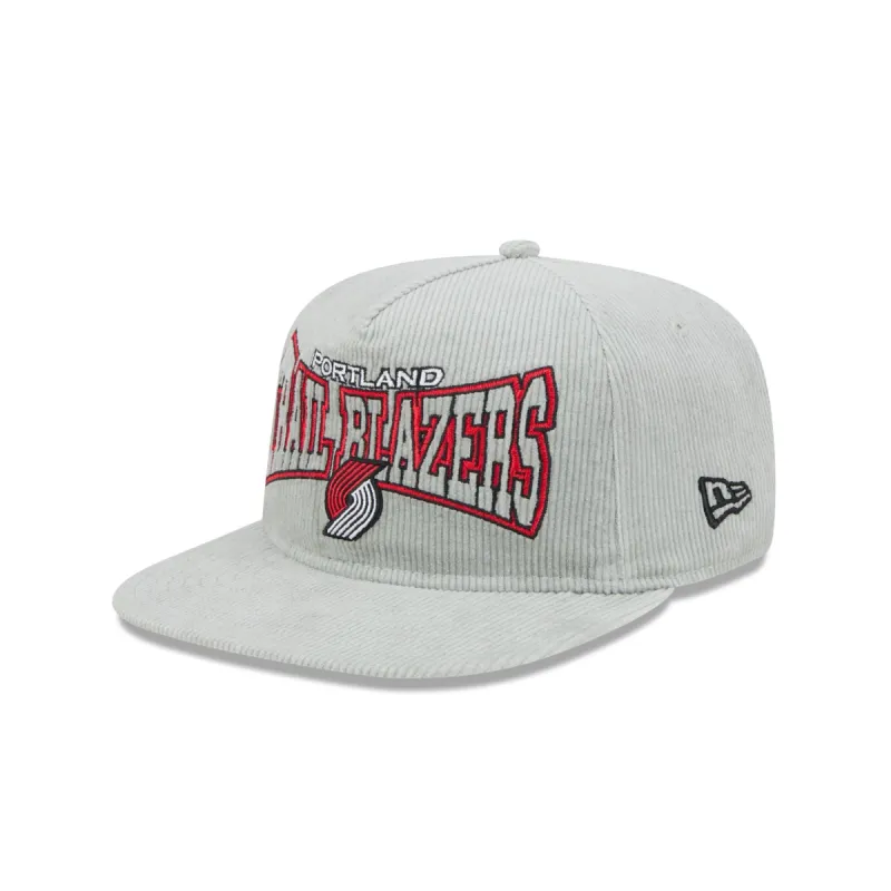 Portland Trail Blazers Gray Cord Golfer Hat sold by New Era