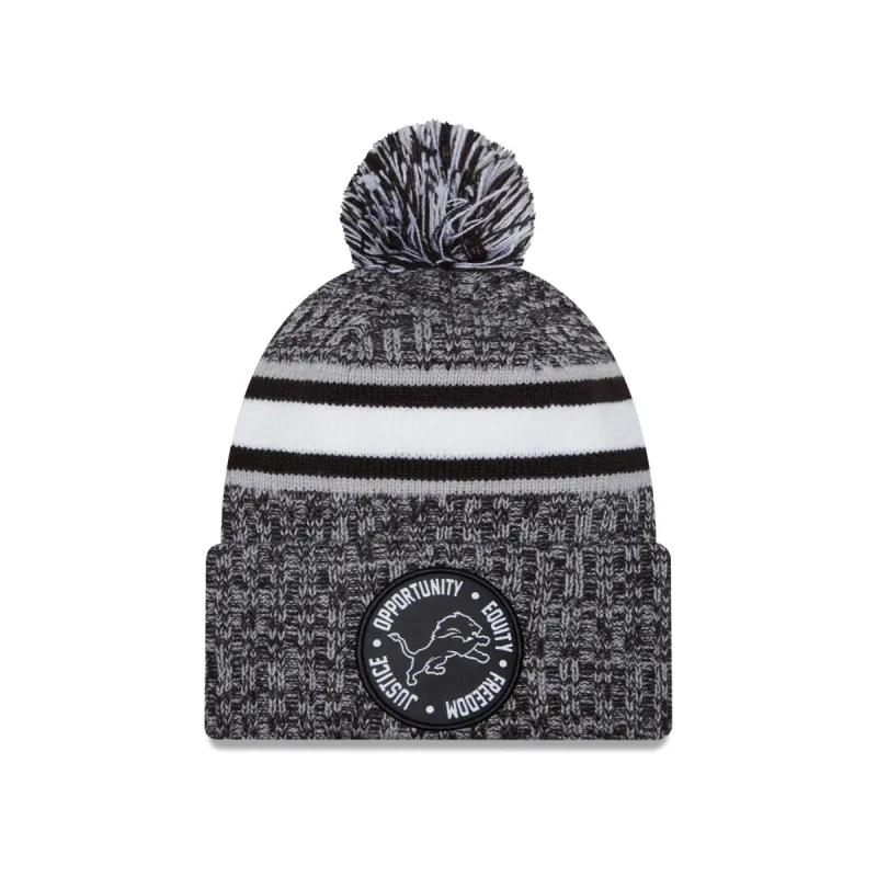 Detroit Lions 2023 Inspire Change Pom Knit Hat sold by New Era