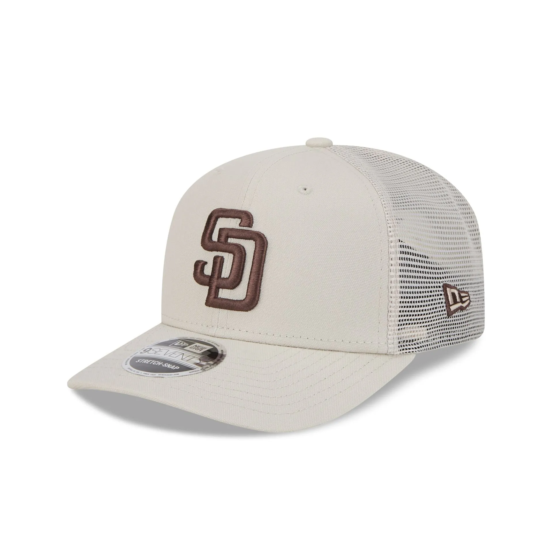 San Diego Padres Canvas 9SEVENTY Trucker Hat sold by New Era