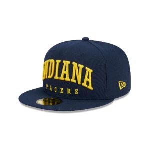 Indiana Pacers Sport Night Wordmark 59FIFTY Fitted Hat sold by New Era