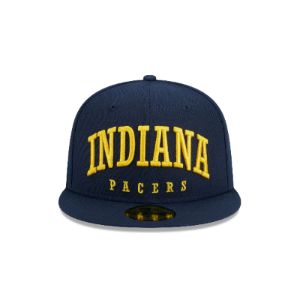 Indiana Pacers Sport Night Wordmark 59FIFTY Fitted Hat sold by New Era