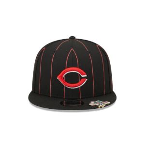 Cincinnati Reds Pinstripe Visor Clip 9FIFTY Snapback Hat sold by New Era