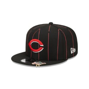 Cincinnati Reds Pinstripe Visor Clip 9FIFTY Snapback Hat sold by New Era