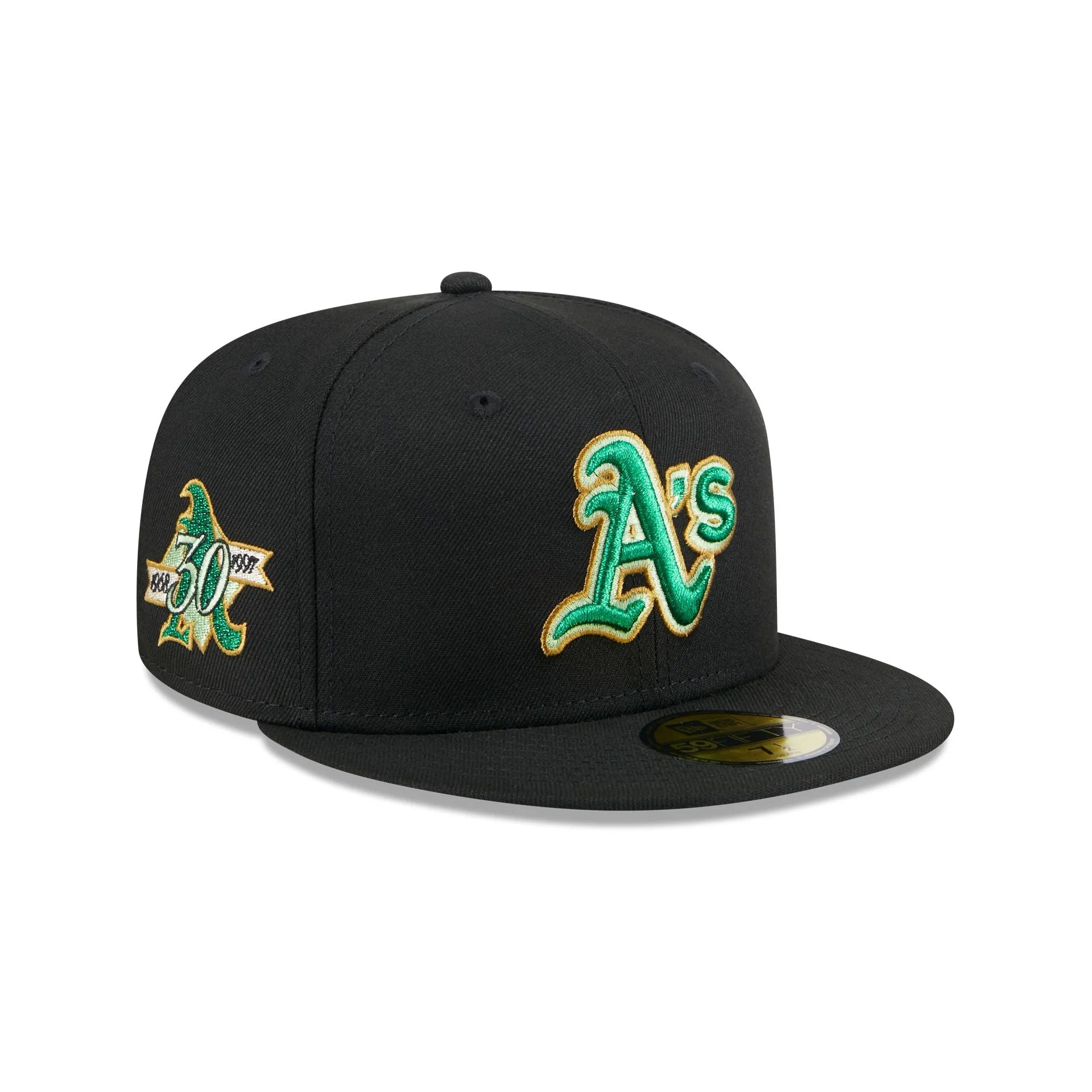 Oakland Athletics Metallic Green Pop 59FIFTY Fitted Hat sold by New Era