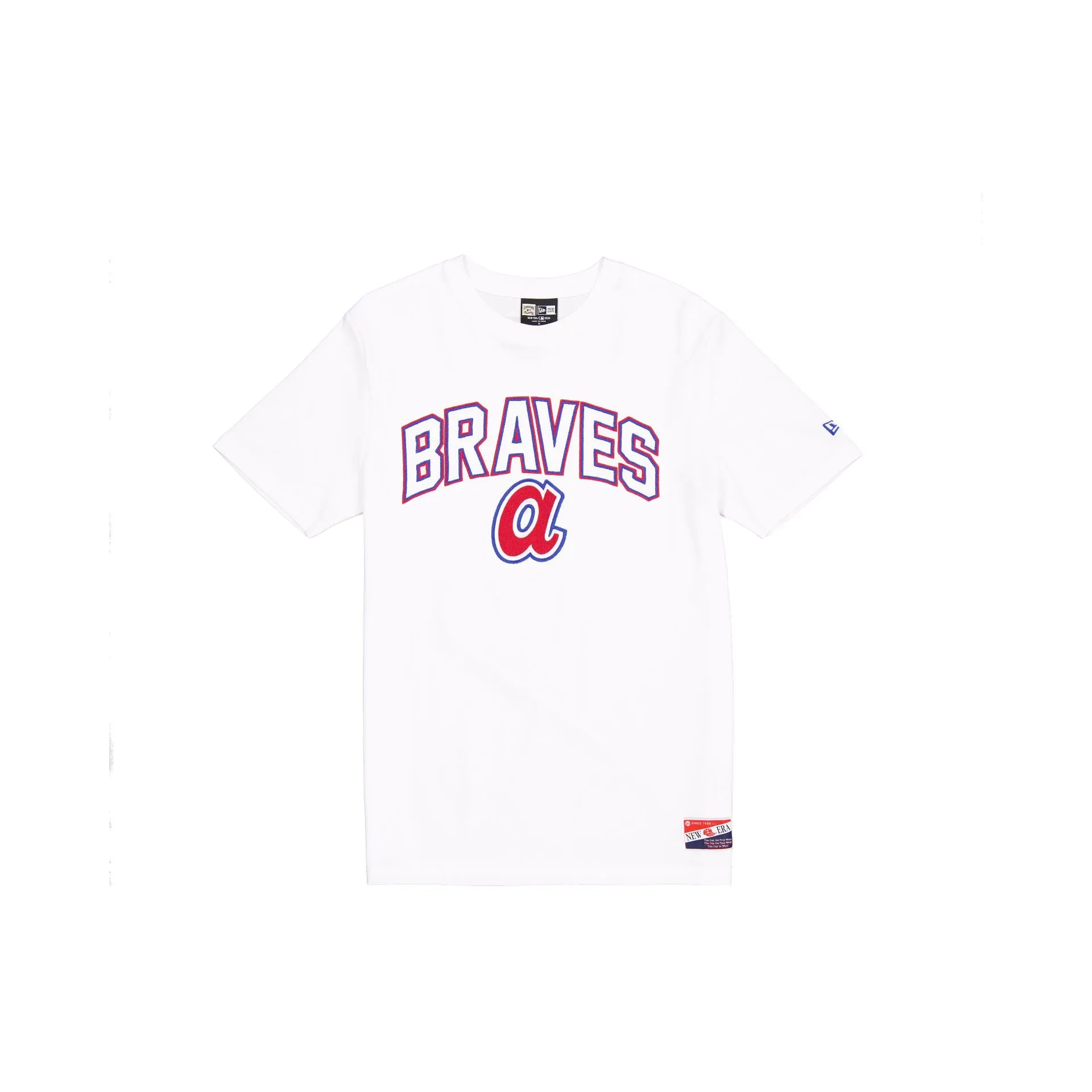 Atlanta Braves Throwback White T-Shirt sold by New Era