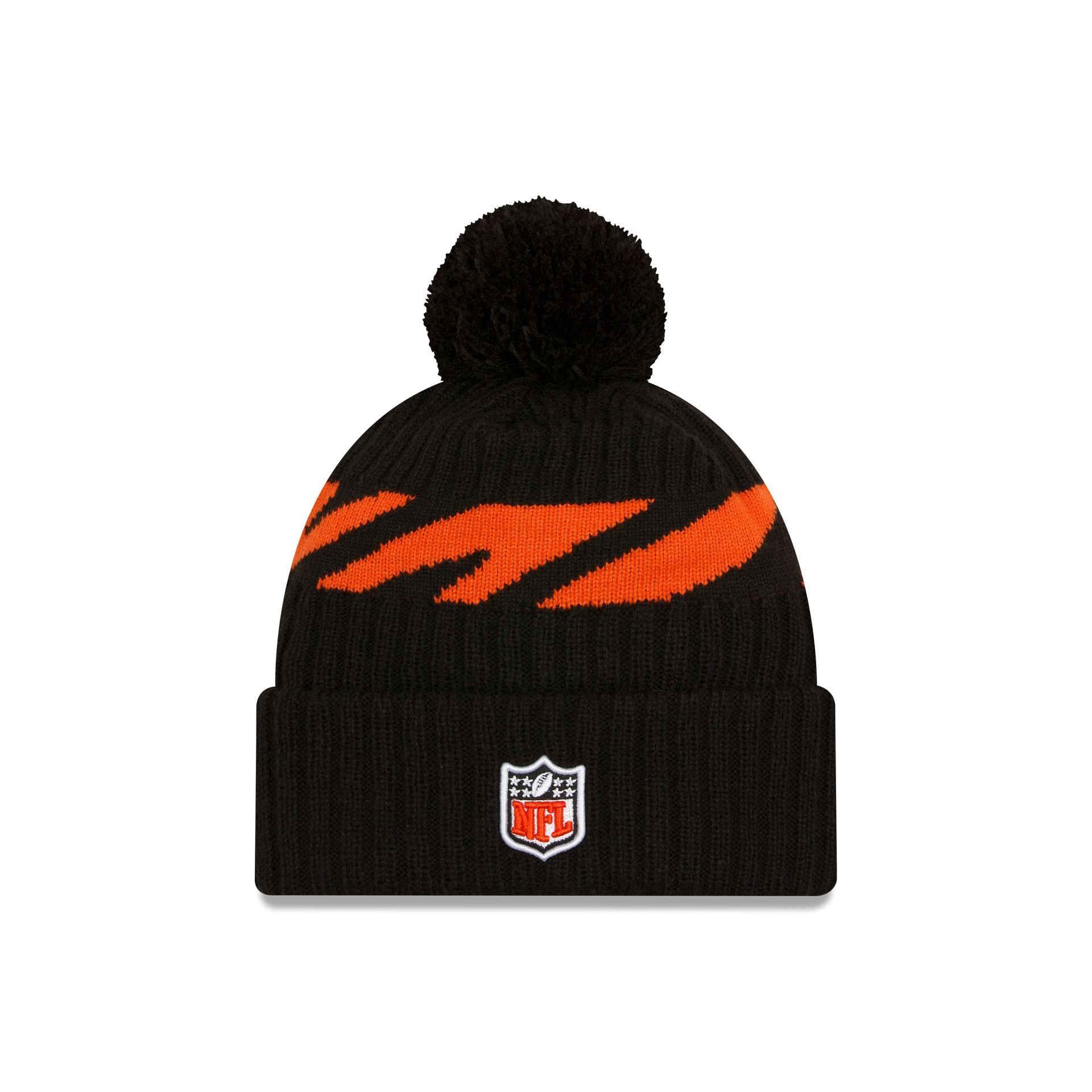 Cincinnati Bengals 2023 Cold Weather Black Pom Knit Hat sold by New Era product image thumbnail 2