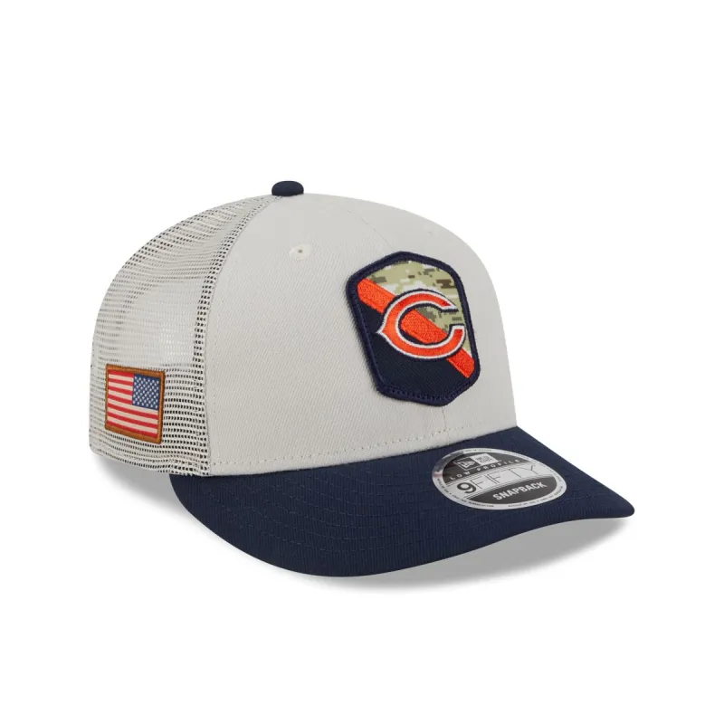Chicago Bears 2023 Salute to Service Low Profile 9FIFTY Snapback Hat sold by New Era