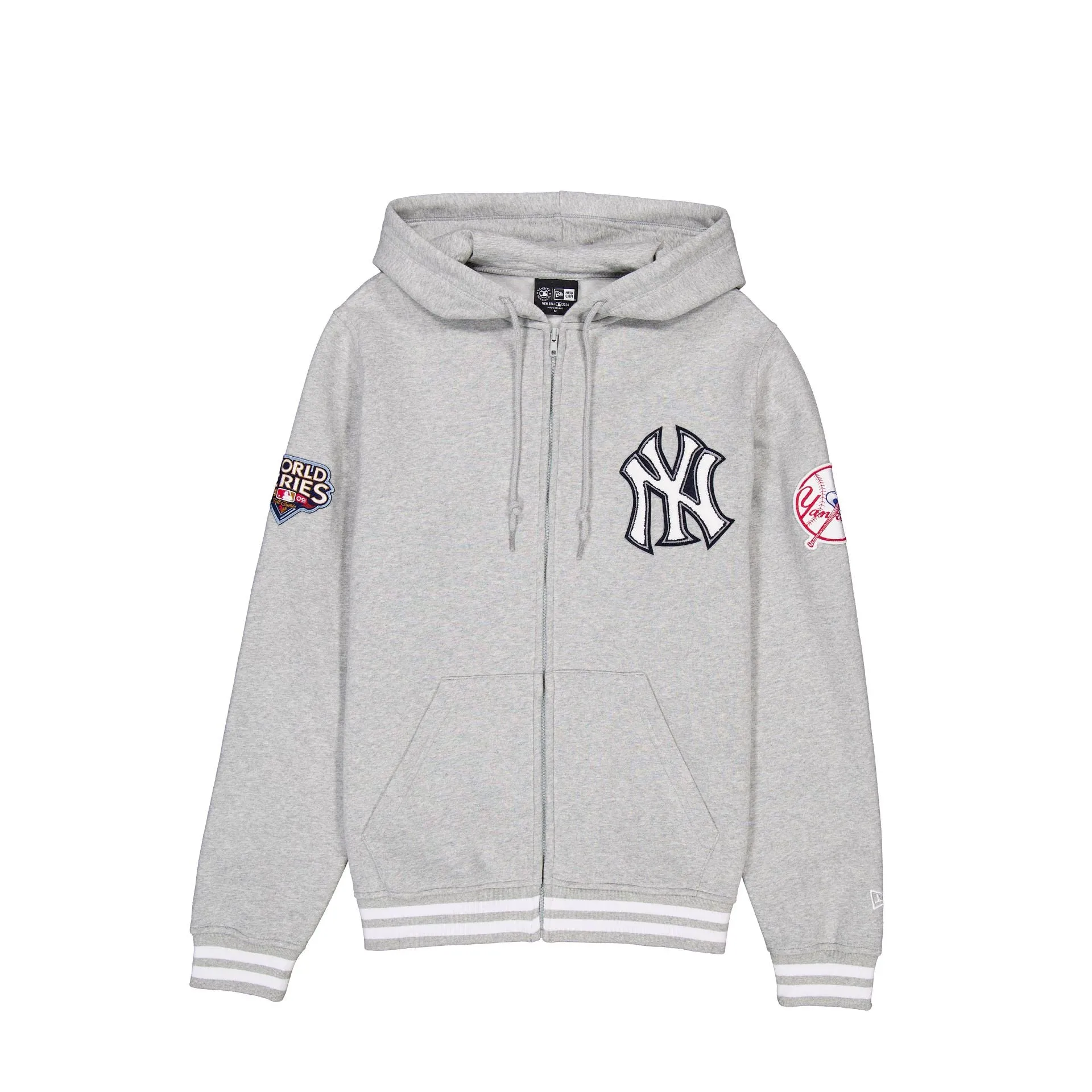 New York Yankees Gray Logo Select Full-Zip Hoodie sold by New Era