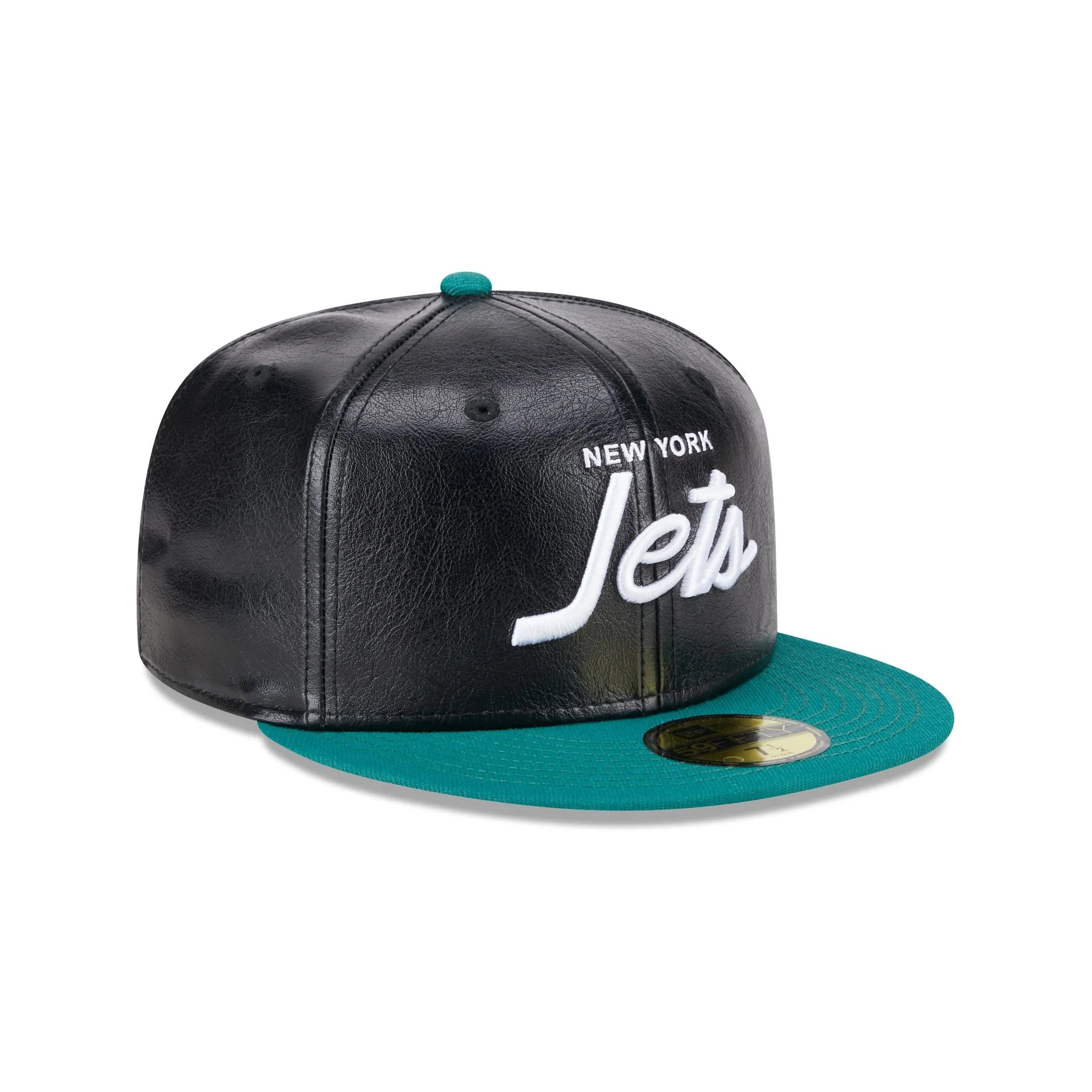 New York Jets Faux Leather Crown 59FIFTY Fitted Hat sold by New Era product image thumbnail 3