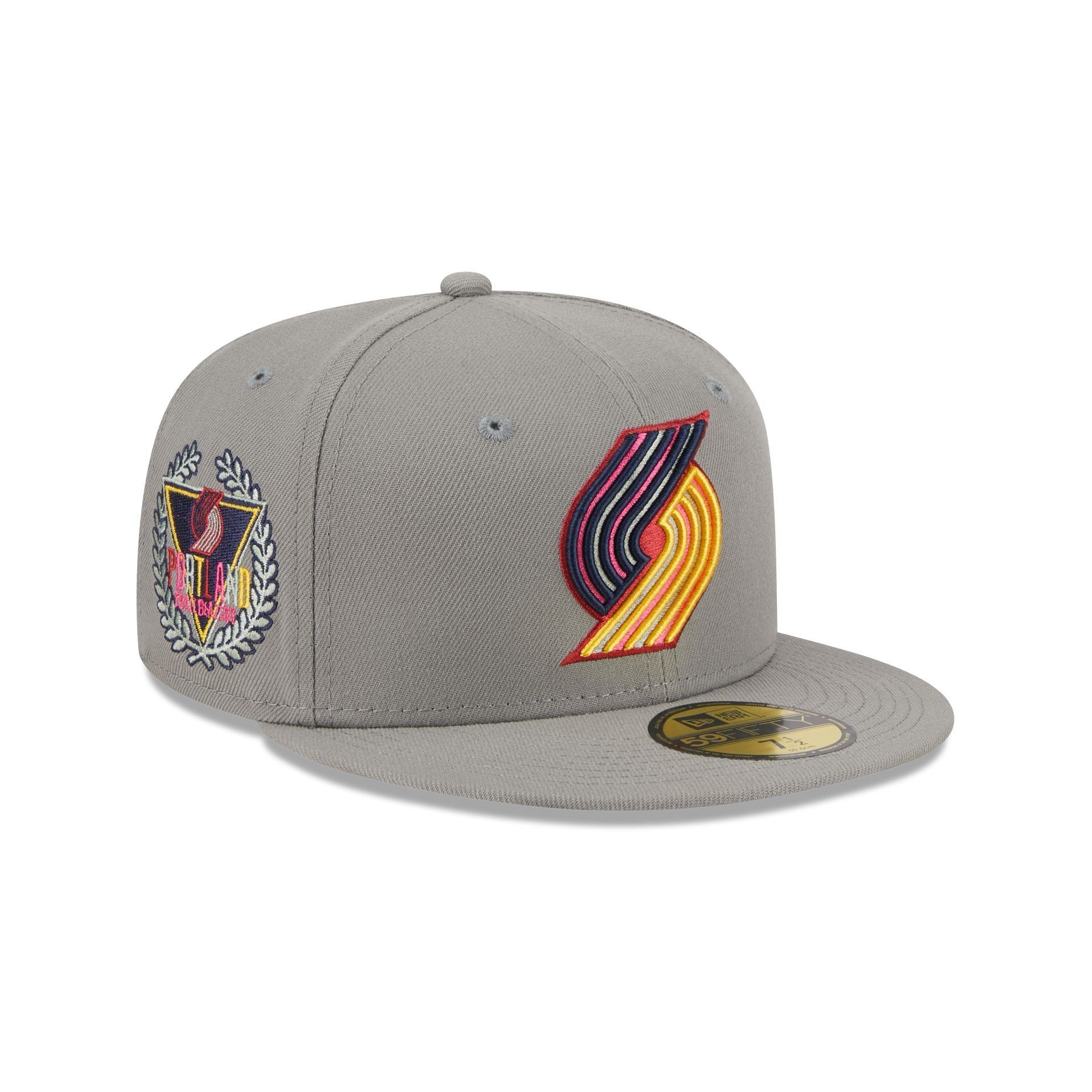 Portland Trail Blazers Color Pack Gray 59FIFTY Fitted Hat sold by New Era