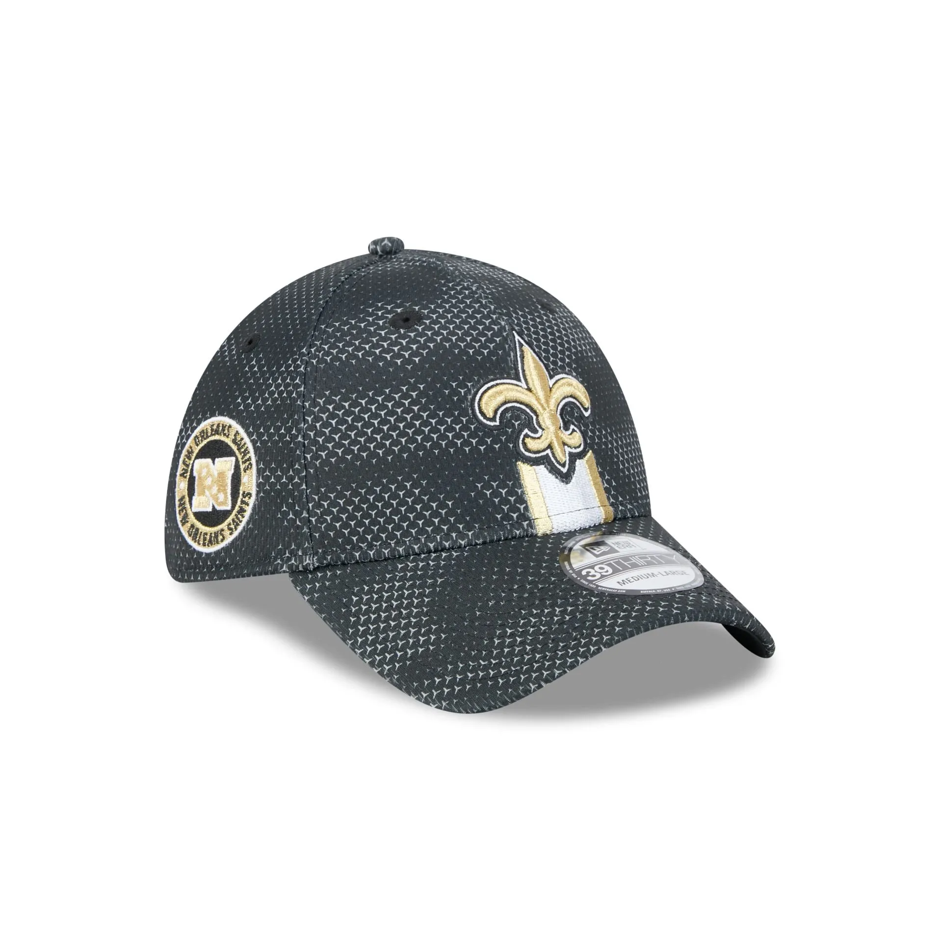 New Orleans Saints 2024 Sideline 39THIRTY Stretch Fit Hat sold by New Era