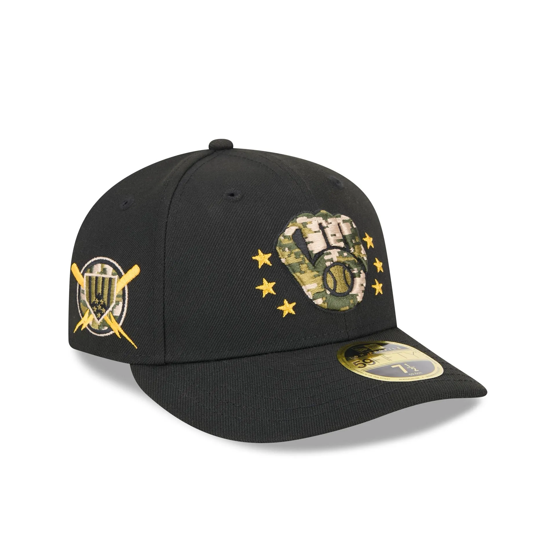 Milwaukee Brewers Armed Forces Day 2024 Low Profile 59FIFTY Fitted Hat sold by New Era
