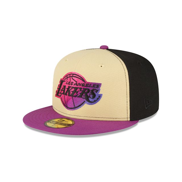 Los Angeles Lakers Tri-Color 59FIFTY Fitted Hat sold by New Era