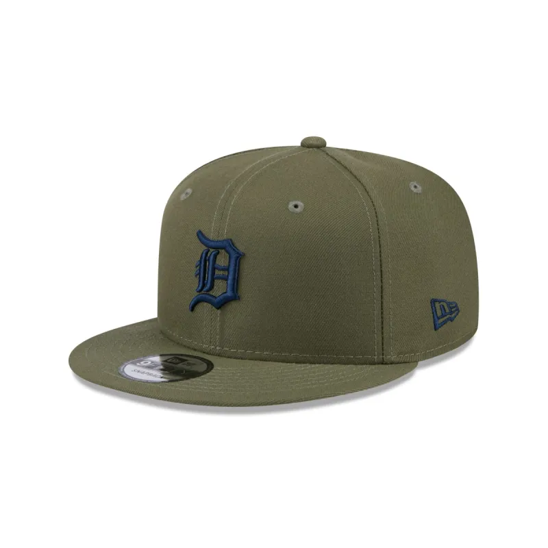 Detroit Tigers Olive 9FIFTY Snapback Hat sold by New Era