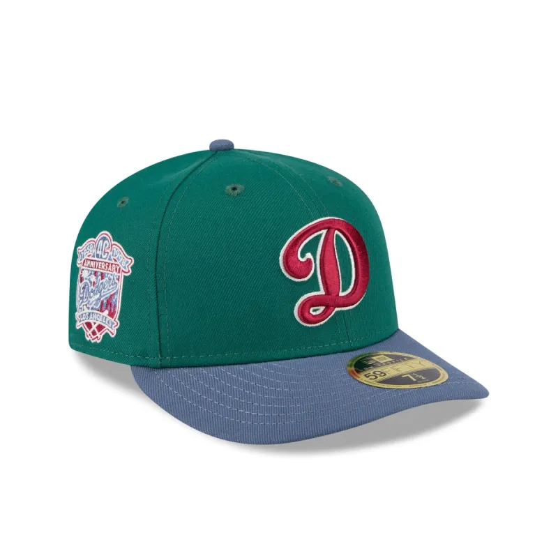 Los Angeles Dodgers Green Gemstone Low Profile 59FIFTY Fitted Hat sold by New Era