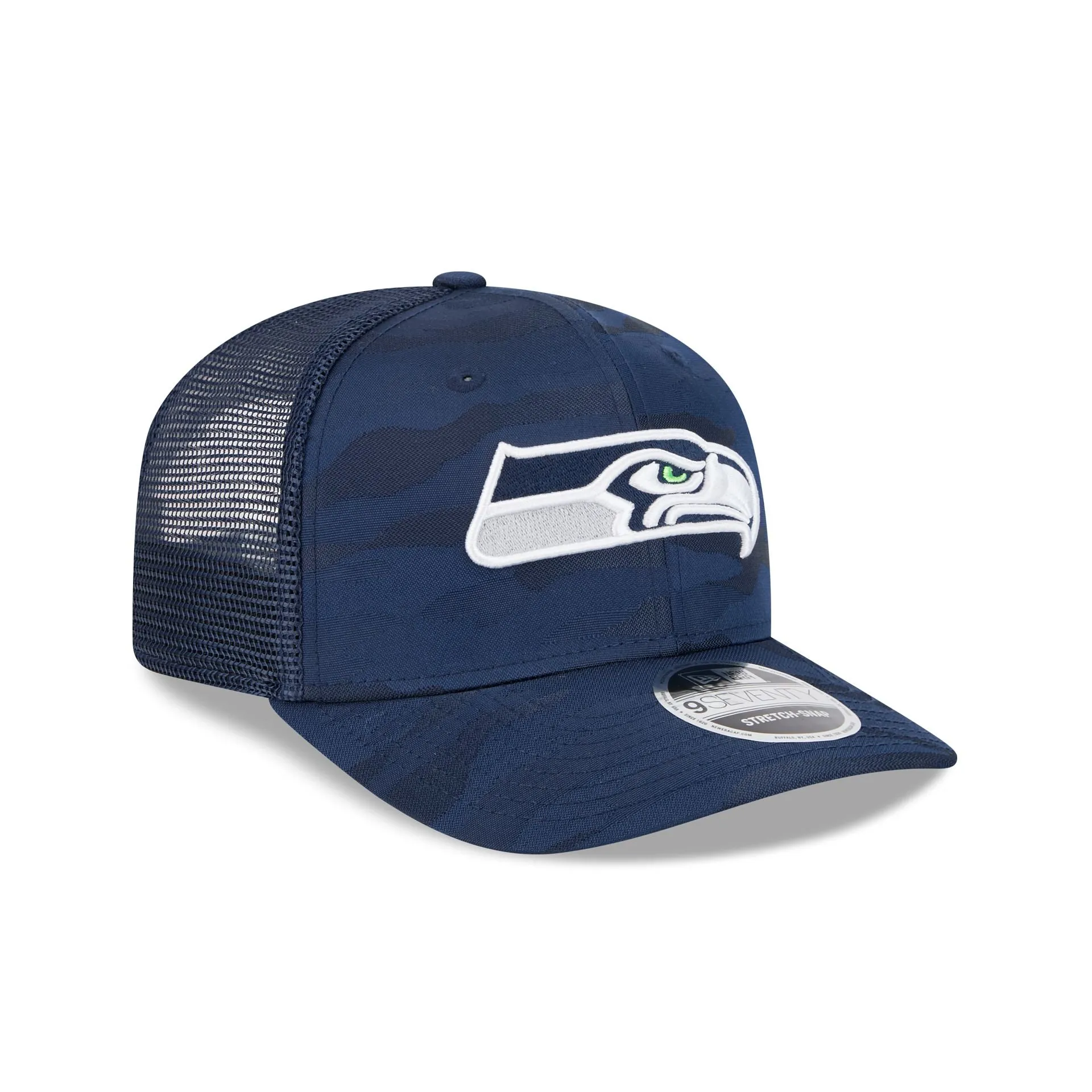 Seattle Seahawks Camo 9SEVENTY Trucker Stretch-Snap Hat sold by New Era product image thumbnail 3